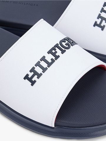 Tommy Hilfiger - Dép Quai Ngang Nam Hilfiger Monotype Pool Slides - 4