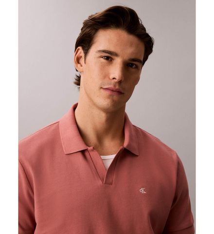 Calvin Klein - Áo Thun Có Cổ Nam Open Collar Casual Pique