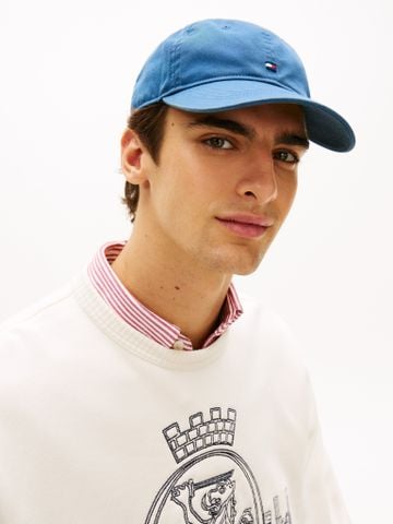 Tommy Hilfiger - Nón Lưỡi Trai Nam Flag Embroidered Baseball Cap In Sea Blue