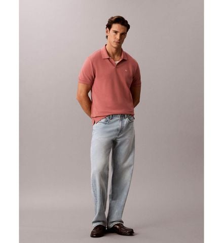 Calvin Klein - Áo Thun Có Cổ Nam Open Collar Casual Pique