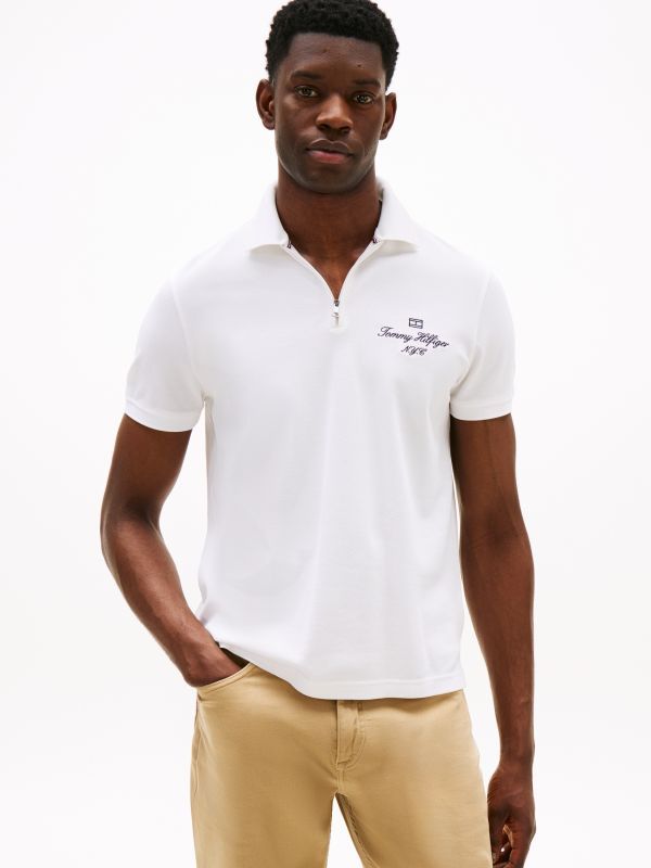 Tommy Hilfiger - Áo thun có cổ polo tay ngắn nam Sleek Stretch Cotton Pique Polo