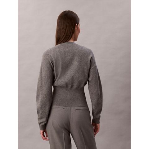 Calvin Klein - Áo khoác len nữ CK Half Milano Cardigan - 3