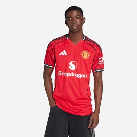 adidas - Áo thun đá banh Nam Manchester United 25/26 Home Jersey Football