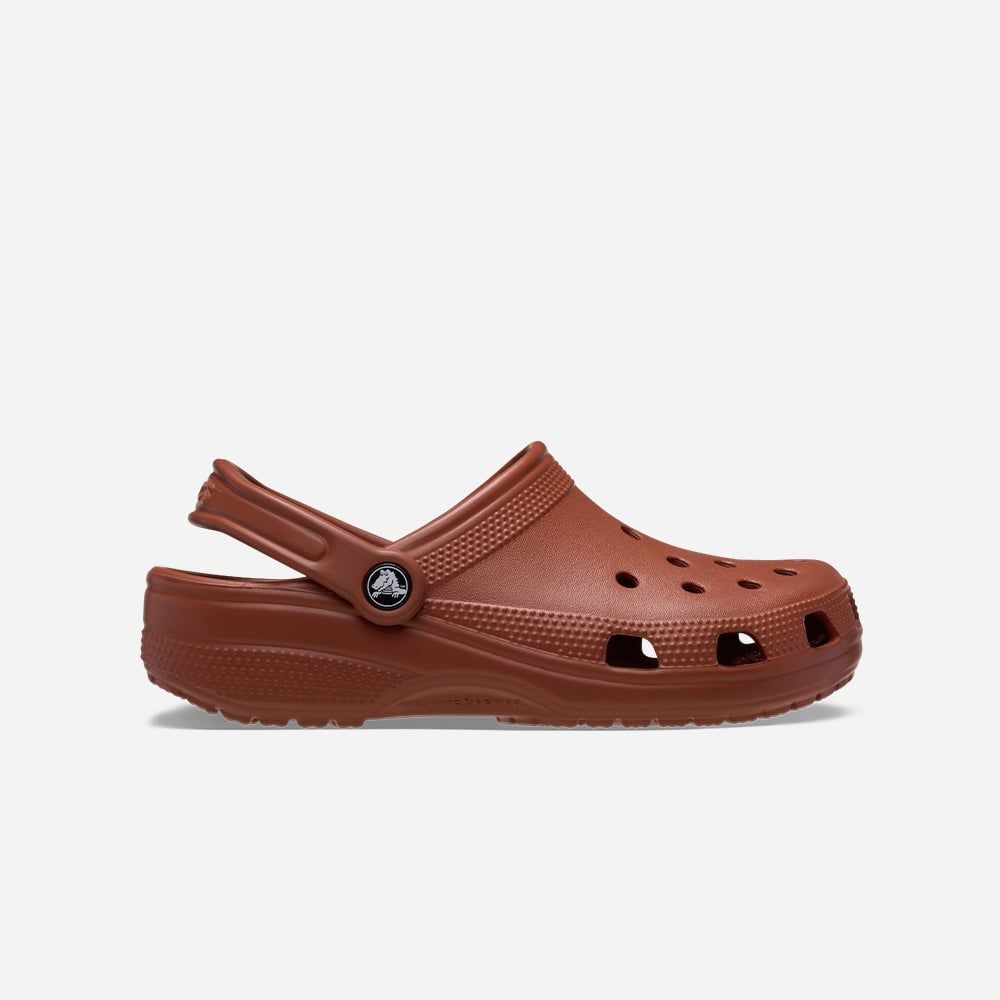 Crocs - Xăng đan nam nữ Classic Clog Rust Lifestyle