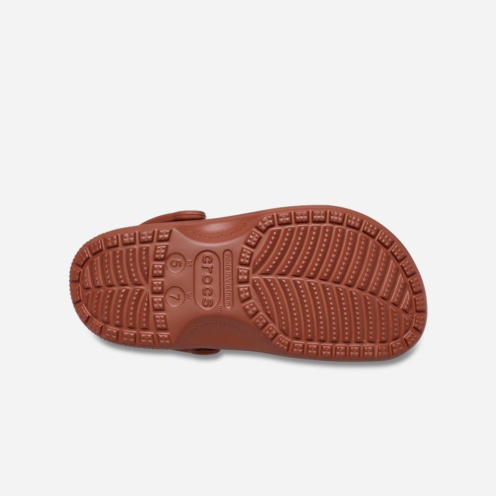 Crocs - Xăng đan nam nữ Classic Clog Rust Lifestyle