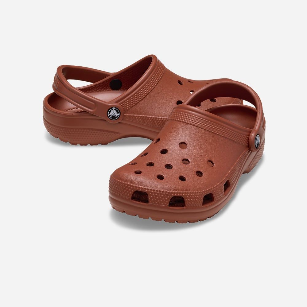 Crocs - Xăng đan nam nữ Classic Clog Rust Lifestyle