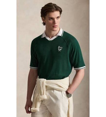 Ralph Lauren - Áo Thun Có Cổ Nam Relaxed Fit Pointelle Jersey Polo Shirt