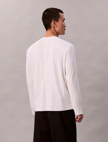 Calvin Klein - Áo Thun Tay Dài Nam Premium Interlock Cotton Tee
