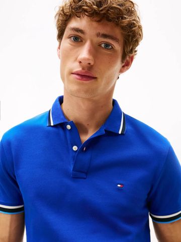 Tommy Hilfiger - Áo thun có cổ polo tay ngắn nam Cuff Interest Slim Fit Polo