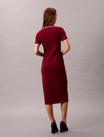 Calvin Klein - Đầm nữ Colorblock Trim Midi Dress - 2