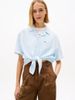Tommy Hilfiger - Áo Sơ Mi Nữ Relaxed Fit Linen Blend Tie Front Shirt
