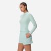 Speedo - Áo Rashguard Nữ Long Sleeve Solid Zip Rash Guard