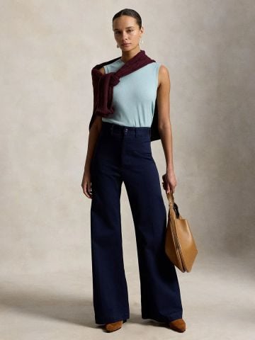 Ralph Lauren - Áo Kiểu Không Tay Nữ Sleeveless Crewneck Sweater