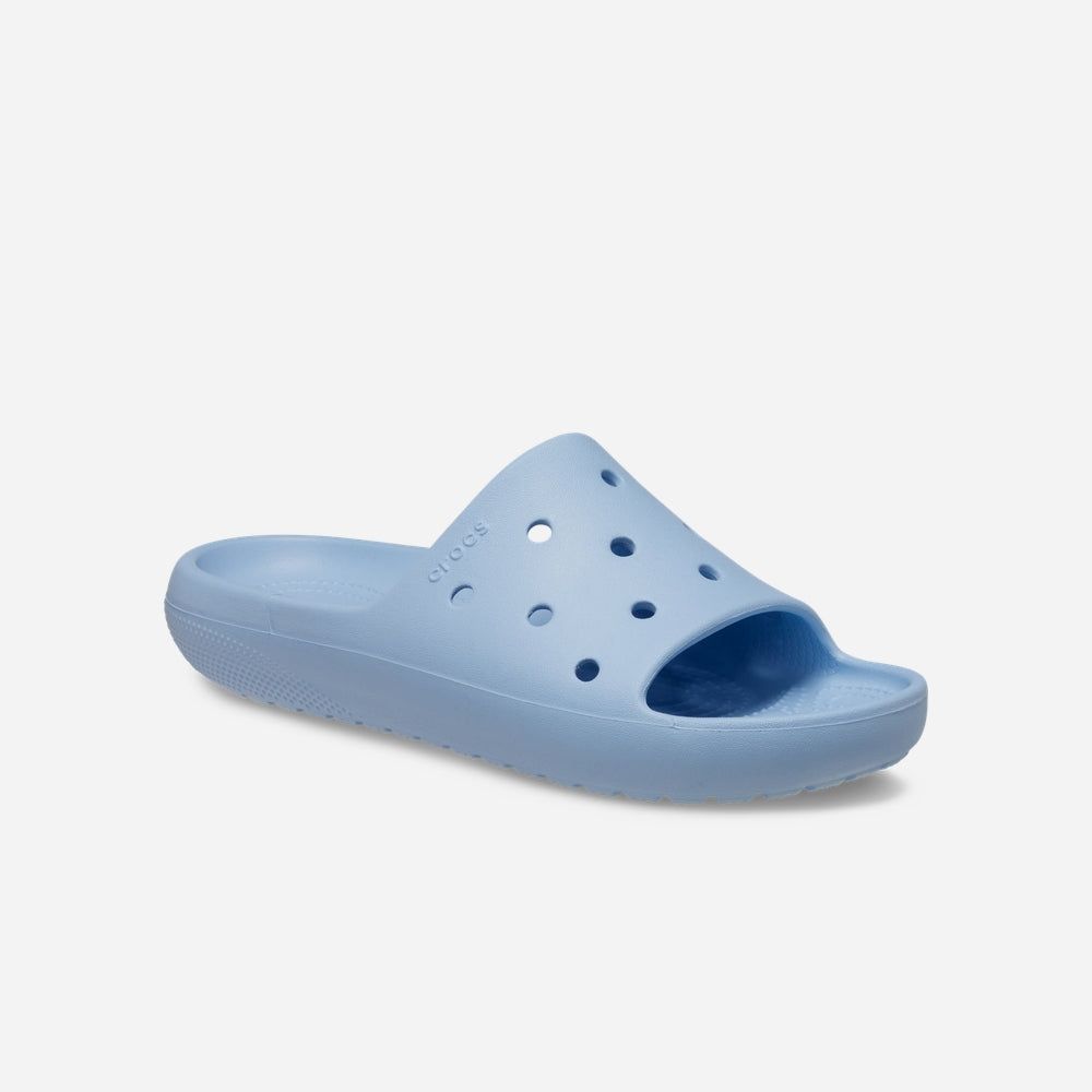 Crocs - Xăng đan nam nữ Classic Slide V2 Blue Calcite Lifestyle