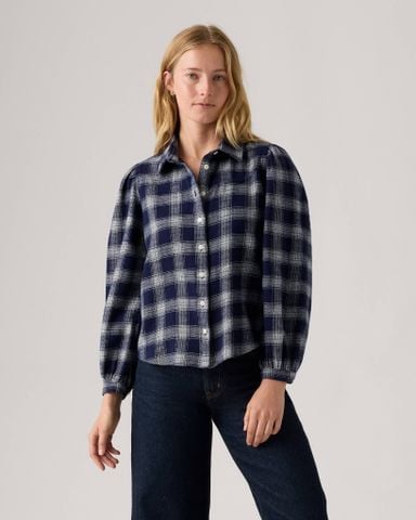 Levi's - Áo sơ mi tay dài nữ Journey Western Shirt - Blue - 2