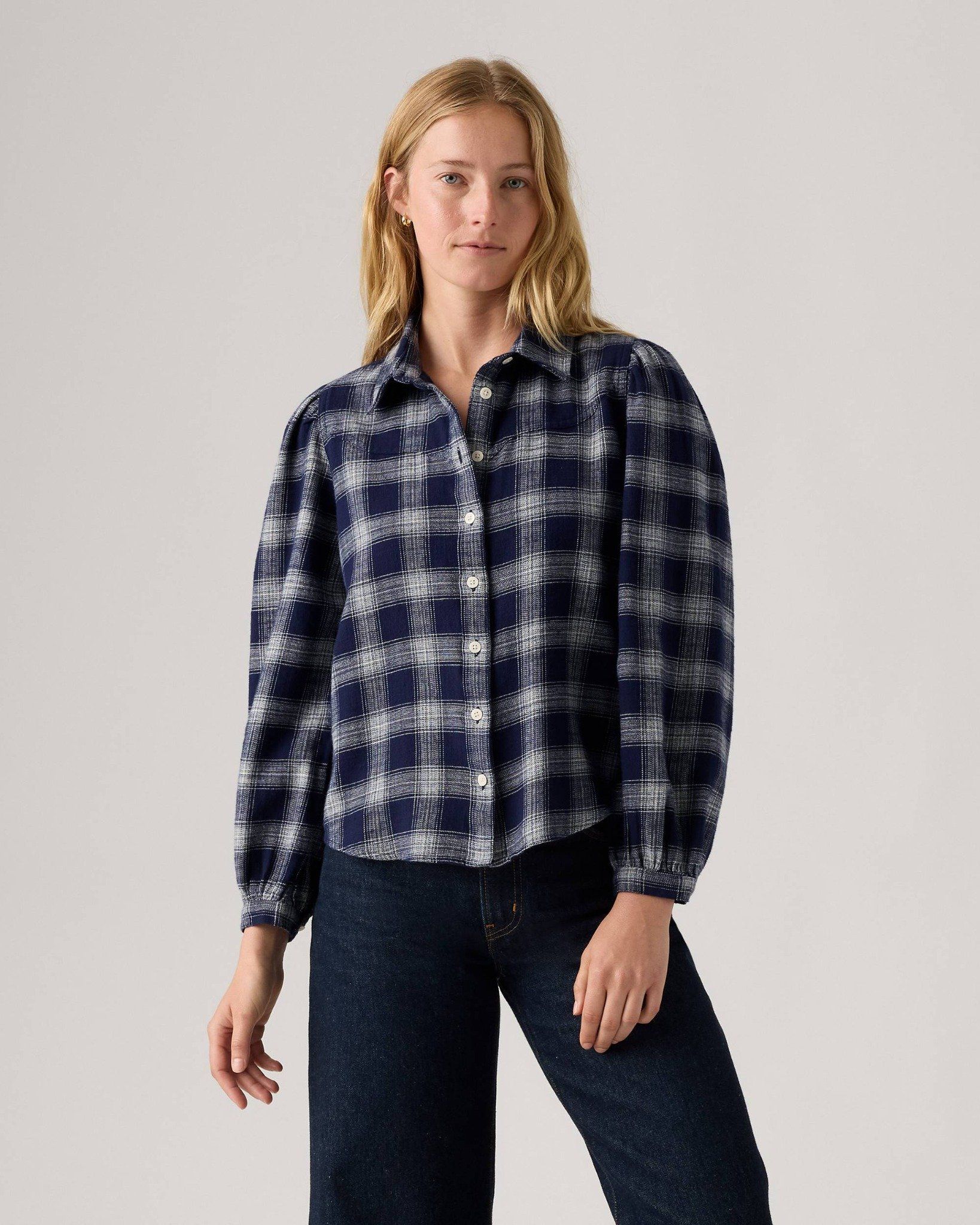 Levi's - Áo sơ mi tay dài nữ Journey Western Shirt - Blue