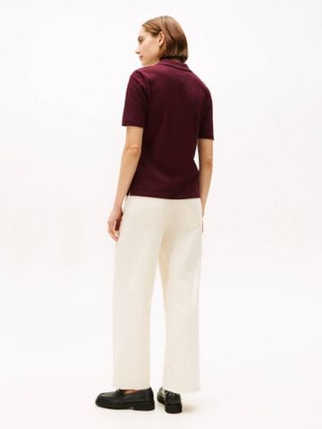 Tommy Hilfiger - Áo thun có cổ polo tay ngắn nữ Gold Crest Regular Polo