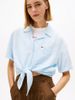 Tommy Hilfiger - Áo Sơ Mi Nữ Relaxed Fit Linen Blend Tie Front Shirt