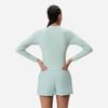 Speedo - Áo Rashguard Nữ Long Sleeve Solid Zip Rash Guard