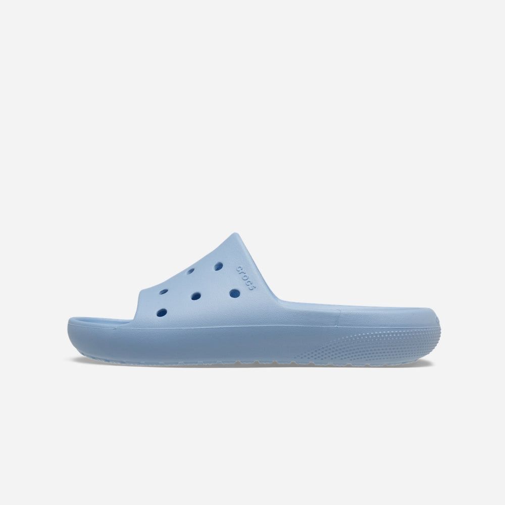 Crocs - Xăng đan nam nữ Classic Slide V2 Blue Calcite Lifestyle