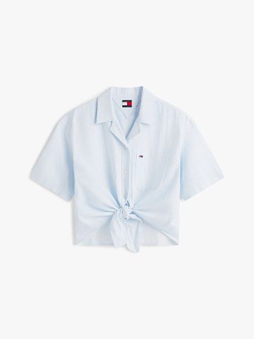 Tommy Hilfiger - Áo Sơ Mi Nữ Relaxed Fit Linen Blend Tie Front Shirt