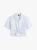 Tommy Hilfiger - Áo Sơ Mi Nữ Relaxed Fit Linen Blend Tie Front Shirt