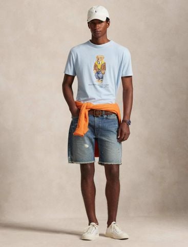 Ralph Lauren - Áo Thun Tay Ngắn Nam Knit T-Shirt Custom Slim Fit