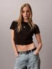 Calvin Klein - Áo Thun Tay Ngắn Nữ Short Sleeve Logo Cropped Tee