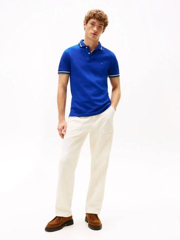 Tommy Hilfiger - Áo thun có cổ polo tay ngắn nam Cuff Interest Slim Fit Polo