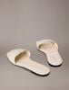 Calvin Klein - Dép Quai Ngang Nữ Amira Leather Square Toe Flat Sandals
