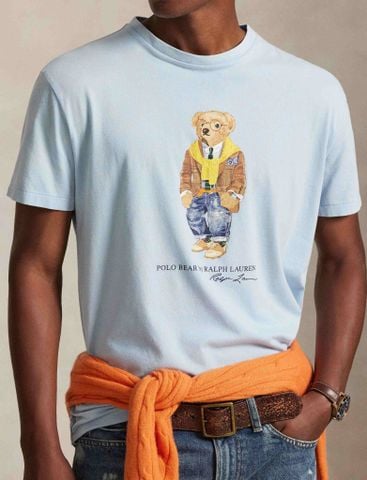 Ralph Lauren - Áo Thun Tay Ngắn Nam Knit T-Shirt Custom Slim Fit