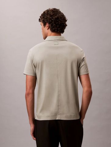 Calvin Klein - Áo Polo Nam Short Sleeve Slim Premium Interlock Polo