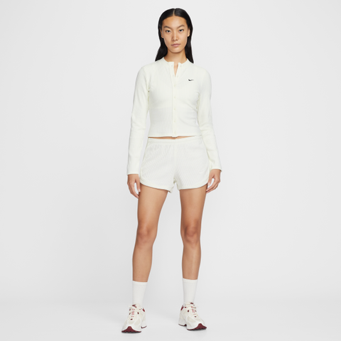 Nike - Áo Cardigan Nữ Sportswear Chill Knit Slim Wide-Ribbed Cardigan