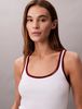 Calvin Klein - Áo ba lỗ dệt kim nữ Contrast Trim Rib Tank Top