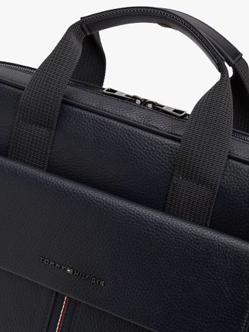Tommy Hilfiger - Túi Laptop Nam Flap Pocket Pebble Grain Laptop Bag - 4