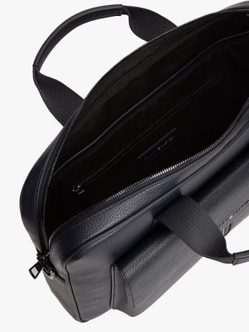 Tommy Hilfiger - Túi Laptop Nam Flap Pocket Pebble Grain Laptop Bag - 3