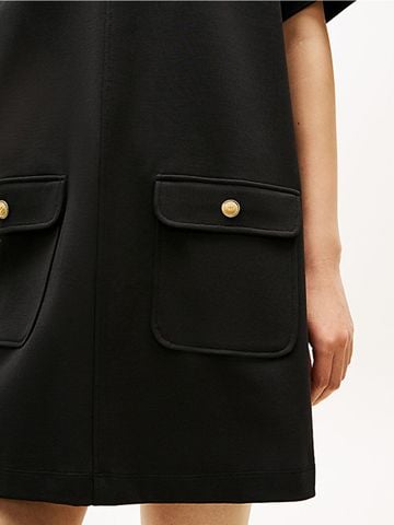 Tommy Hilfiger - Đầm Mini Nữ Gold-Tone Button Mini Shift Dress - 2