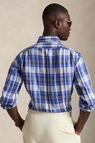 Ralph Lauren - Áo Sơ Mi Nam Classic Fit Plaid Linen Shirt