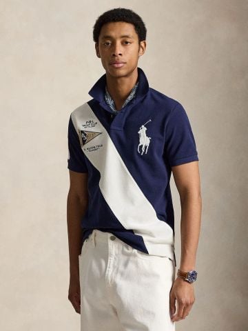 Ralph Lauren - Áo Polo Nam Custom Slim Fit Big Pony Mesh Polo Shirt
