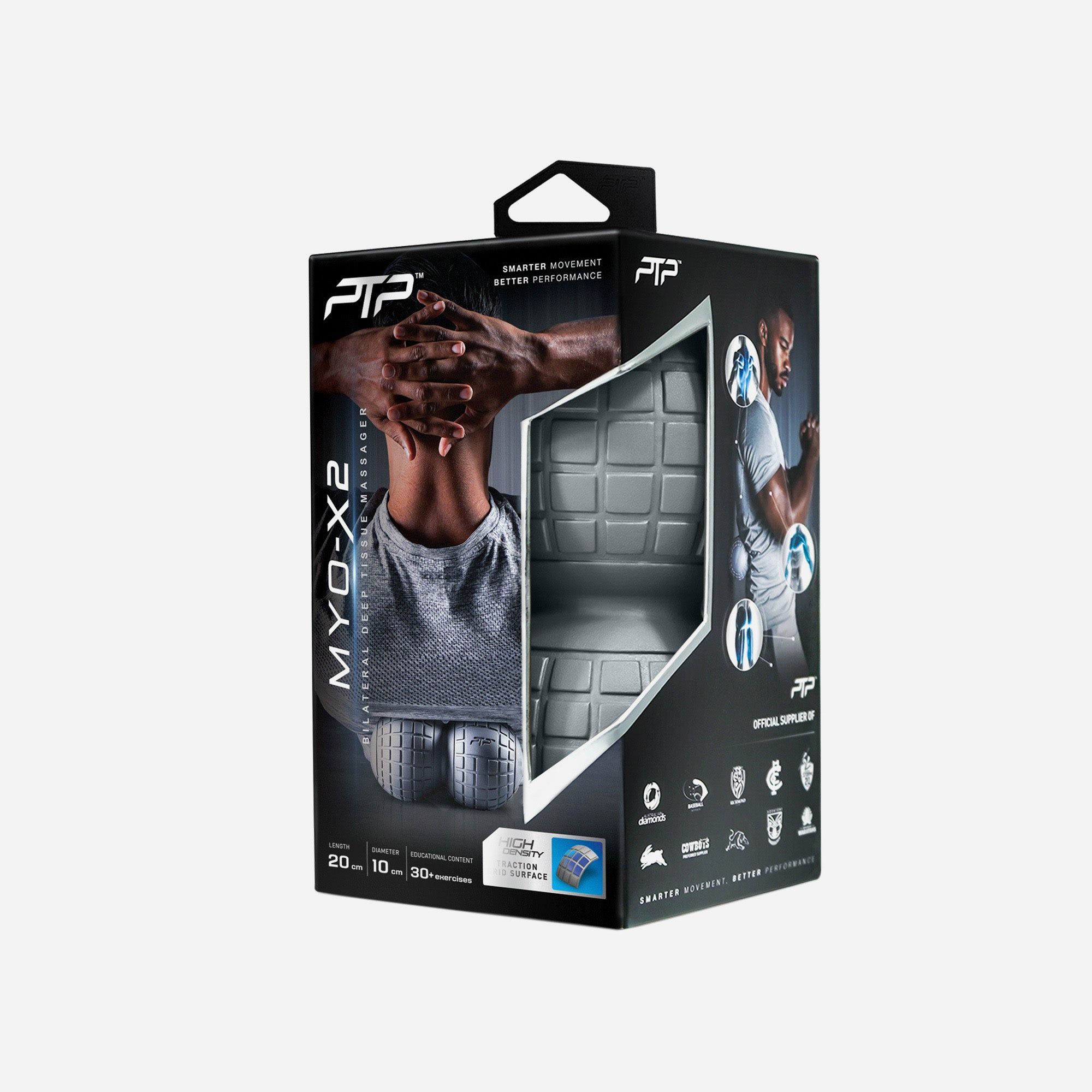 Ptp - Bóng mát xa giãn cơ nam nữ Myo-X2 Back Massager Silver Fitness