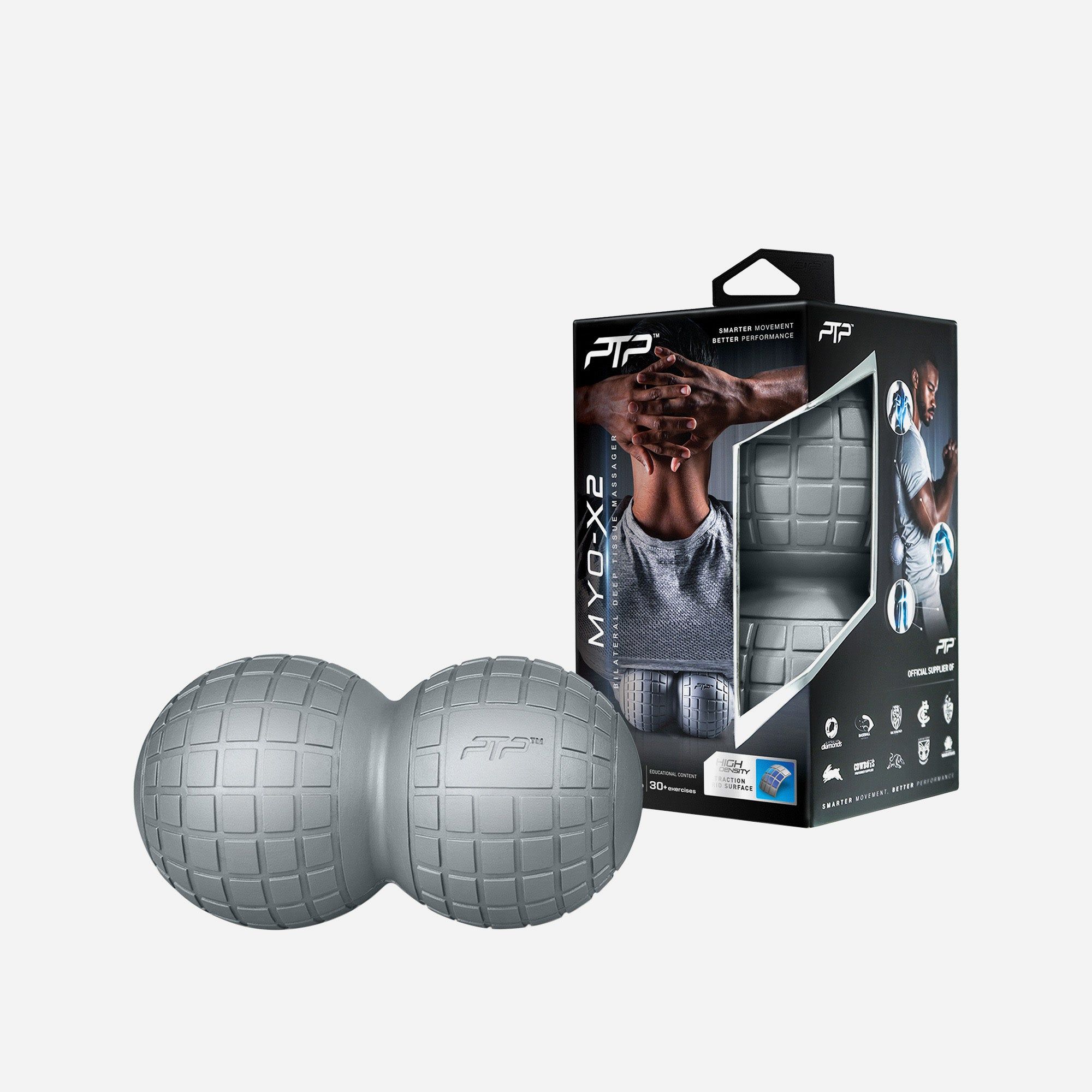 Ptp - Bóng mát xa giãn cơ nam nữ Myo-X2 Back Massager Silver Fitness