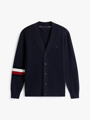 Tommy Hilfiger - Áo khoác len tay dài nam TH Cotton Silk Blend Cardigan - 4