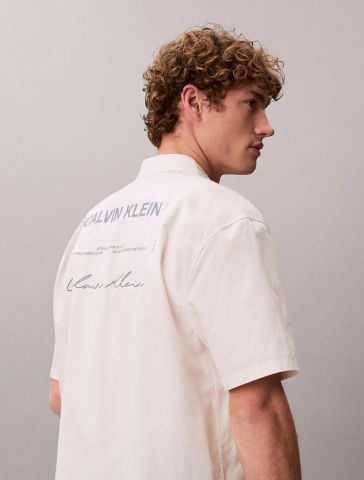Calvin Klein - Áo Sơ Mi Nam Solid Poplin Boxy Relaxed Fit - 3
