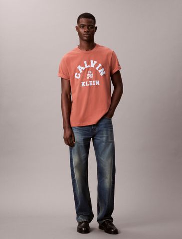 Calvin Klein - Áo Thun Tay Ngắn Nam Calvin College Graphic
