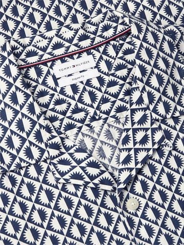 Tommy Hilfiger - Áo Sơ Mi Nam Regular Linen Blend Print Short Sleeve Shirt - 4