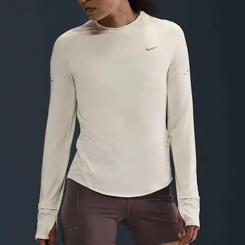 Nike - Áo tay dài thể thao Nữ Swift Women's Dri-FIT UV Long-Sleeve Crew-Neck Running Top