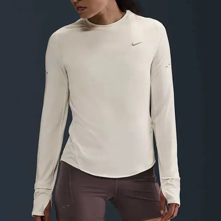 Nike - Áo tay dài thể thao Nữ Swift Women's Dri-FIT UV Long-Sleeve Crew-Neck Running Top