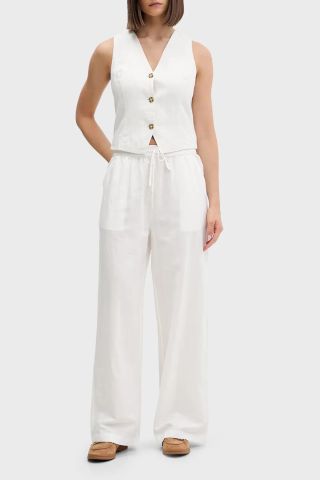 Tommy Hilfiger - Áo Vest Không Tay Nữ Linen Blend Waistcoat