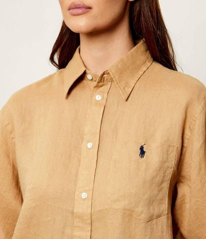 Ralph Lauren - Áo Sơ Mi Nữ Linen Shirt Relaxed Fit