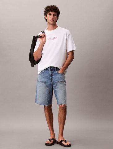 Calvin Klein - Áo Thun Tay Ngắn Nam 1989 Logo Graphic Relaxed T-Shirt